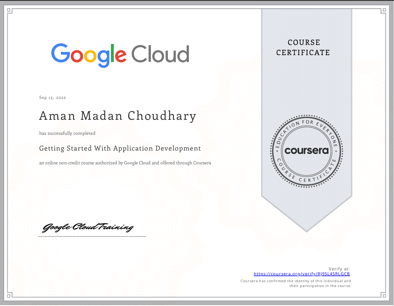 Certificate